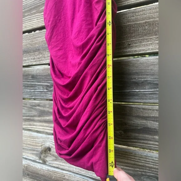 Express Vibrant Fuchsia XS Ruched Bodycon Tank Dress - Picture 5 of 8